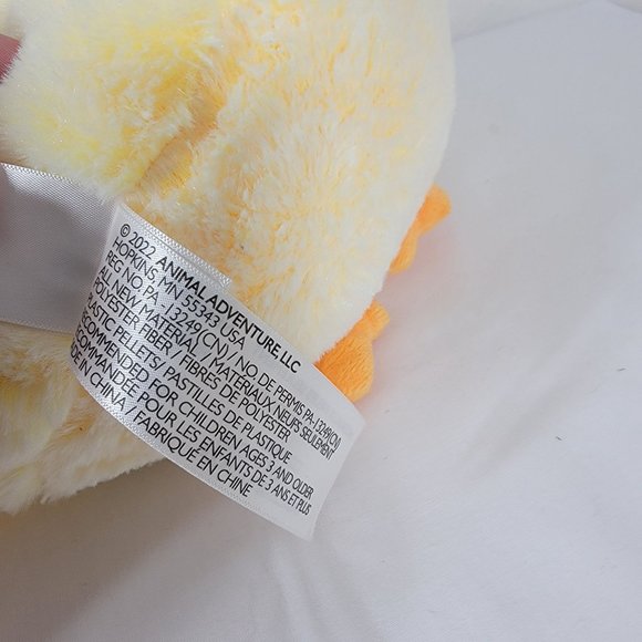 Animal Adventure Chick Stuffed Animal Super Soft Yellow Plush 10" - Picture 7 of 8